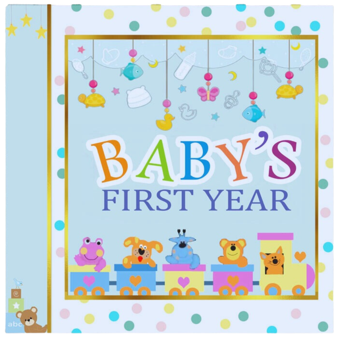 Baby Memory Book with Video Page Option! "Baby's First Year"